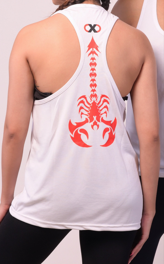 Women's White Scorpion Textured Stringer