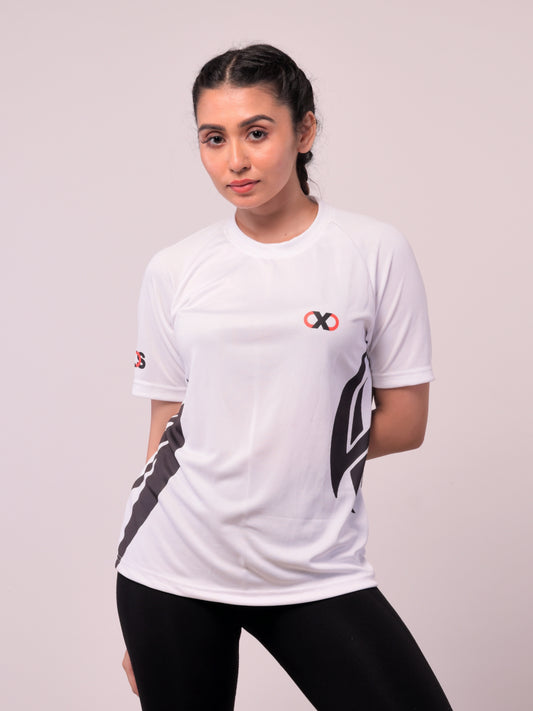 Women's DXS Solid White Xtive Tshirt