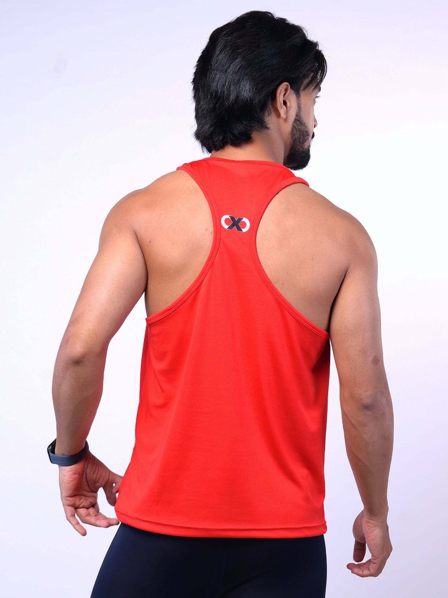 Men's Red Textured Stringer