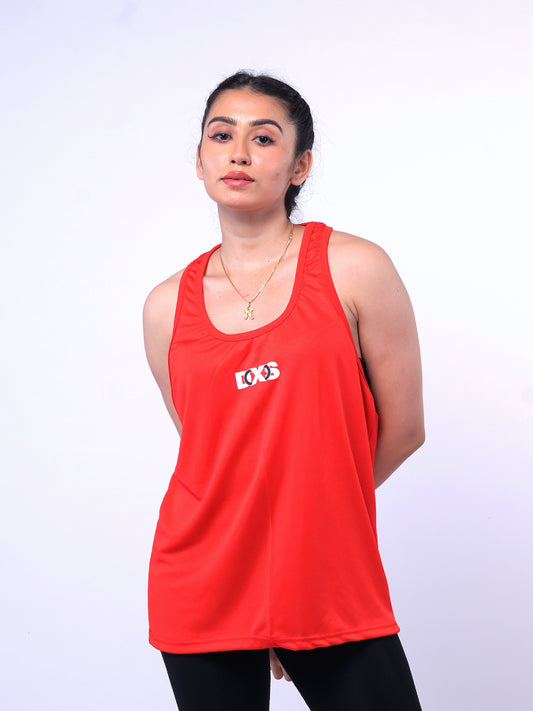 Women's Red Textured Stringer