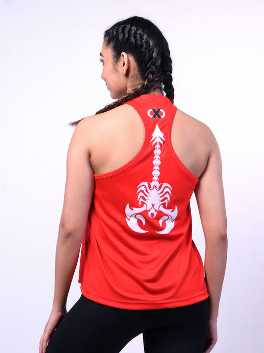 Women's Red Scorpion Textured Stringer