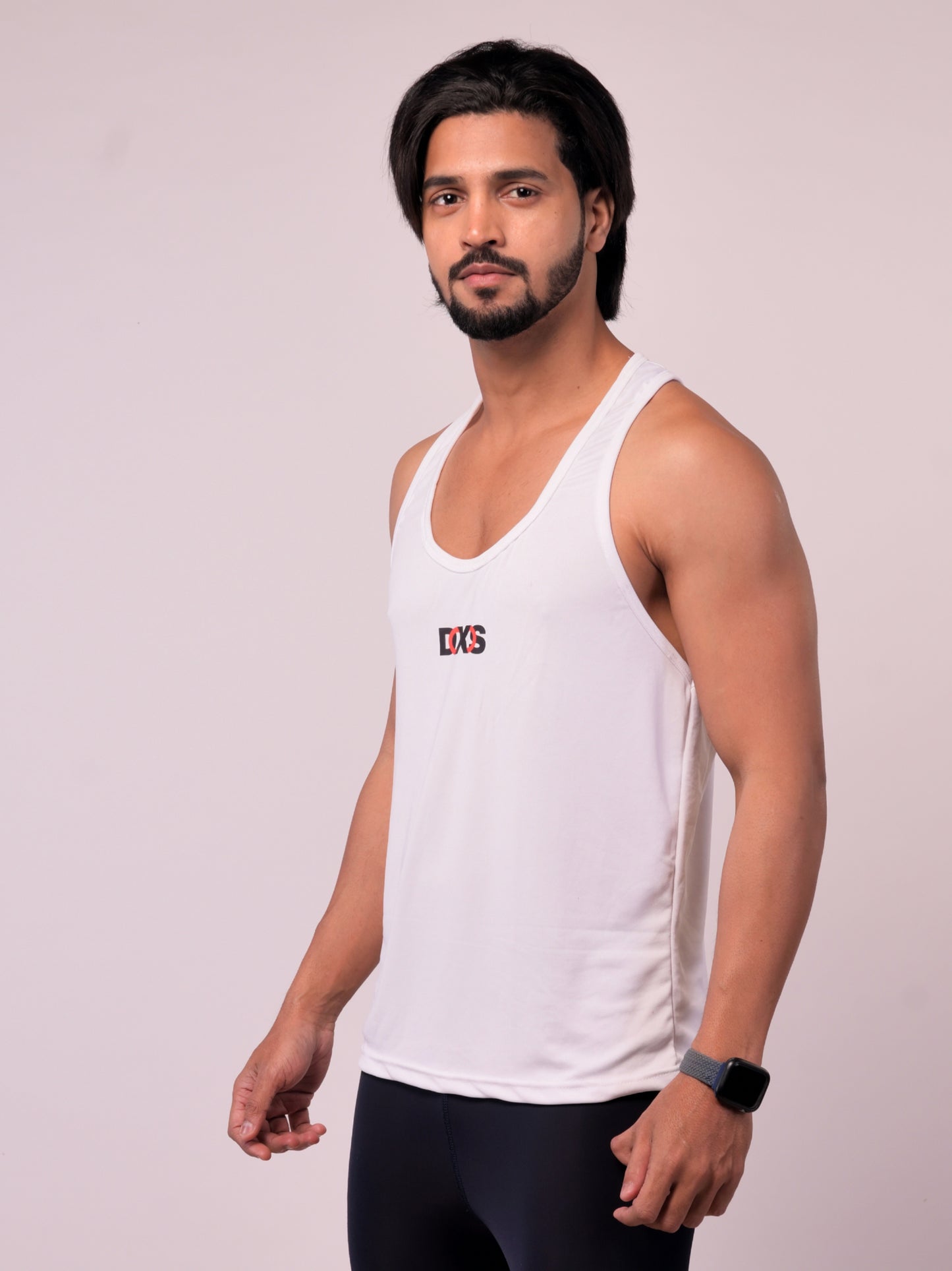 Men's White Textured Stringer