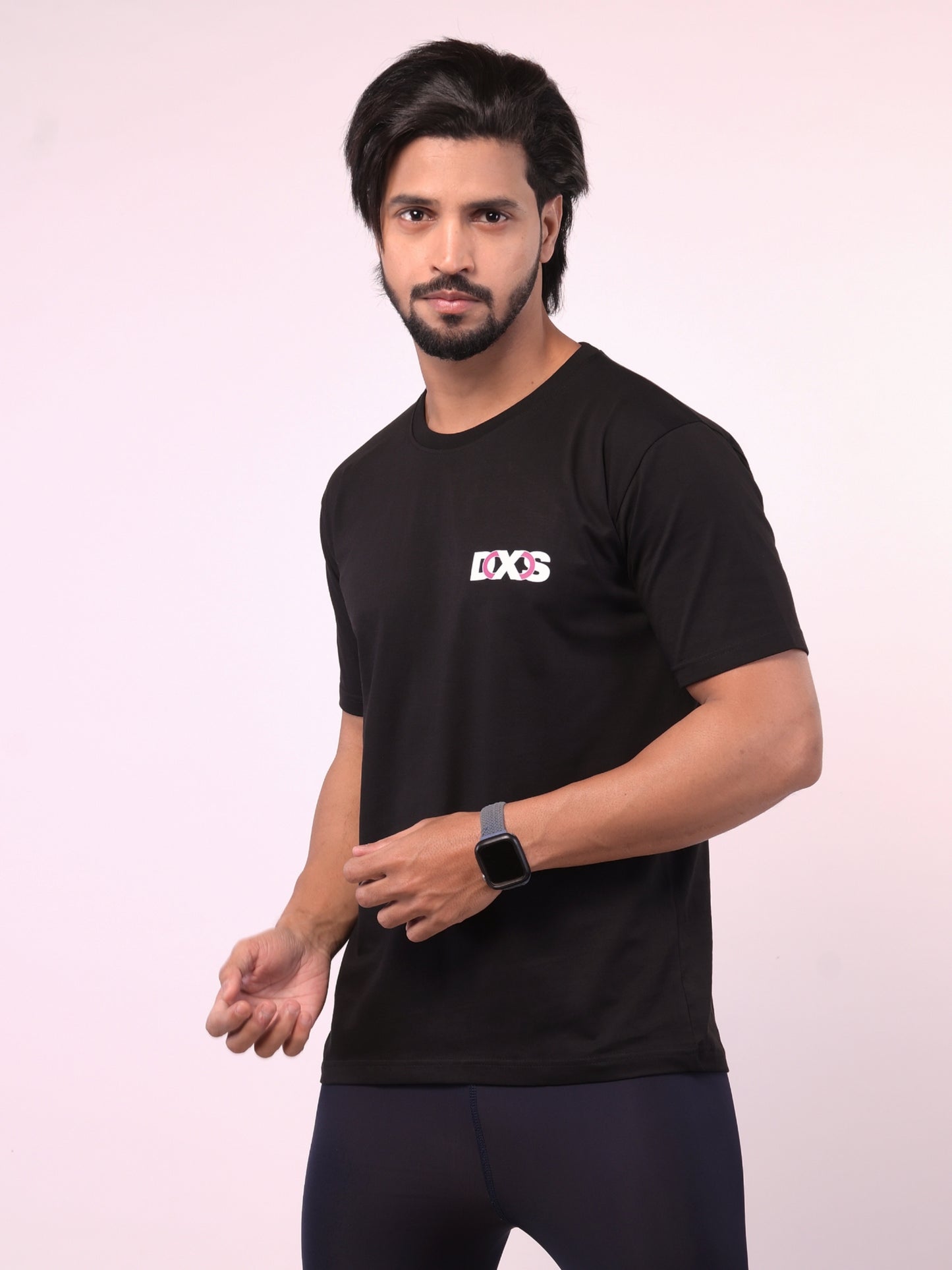 Men's Black Naag Trishul Graphic Printed Tshirt